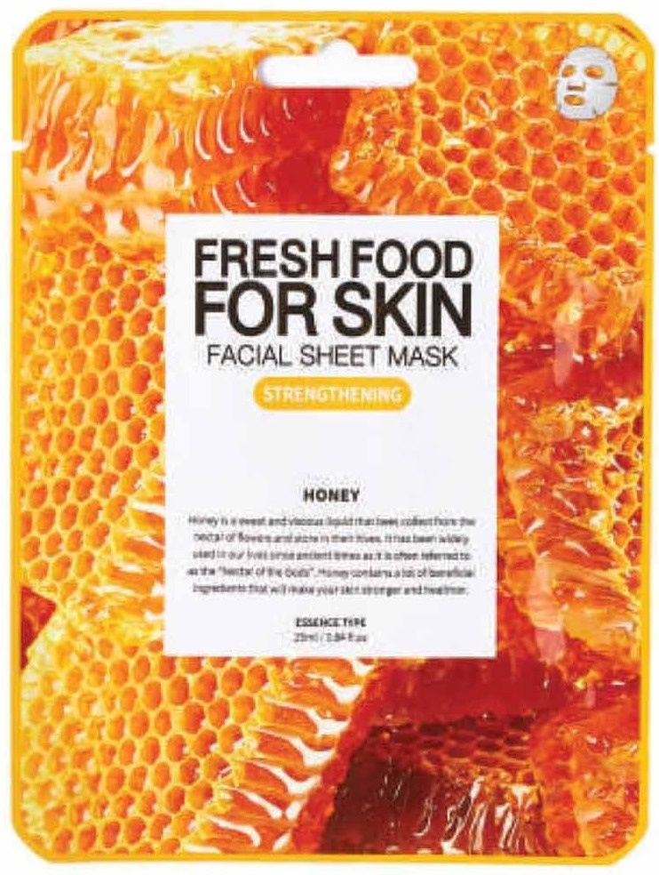 Farm Skin Fresh Food For Skin Facial Sheet Mask Honey: Strengthening