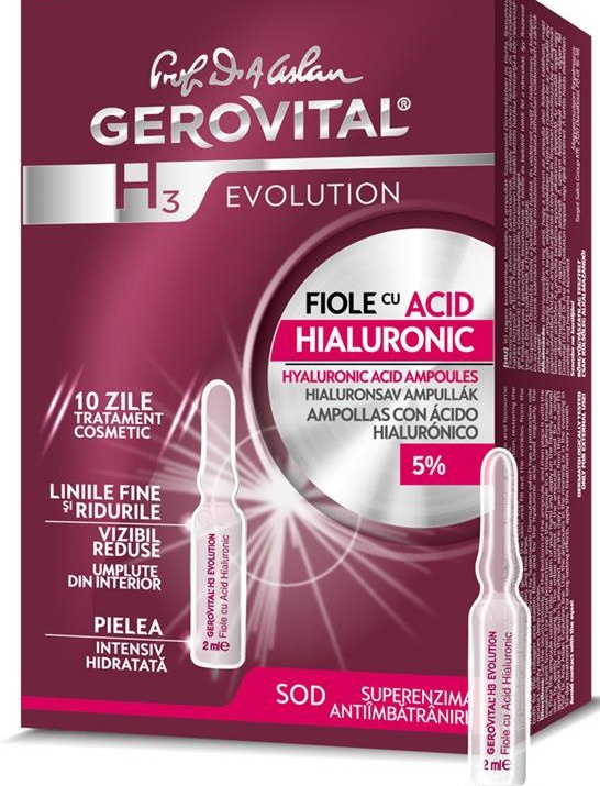Farmec Romania Fiole Acid Hialuronic