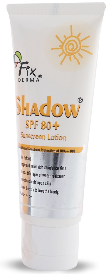 Fix derma Shadow Sunscreen Lotion SPF 80