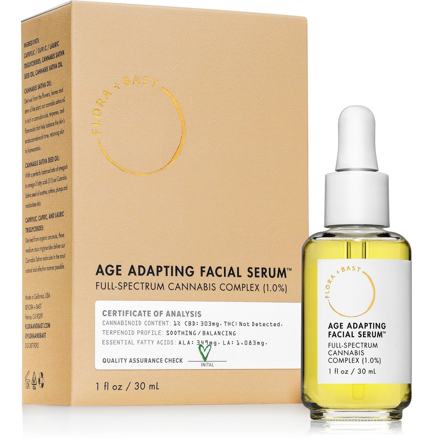 Flora + Bast Age Adapting Cbd Serum