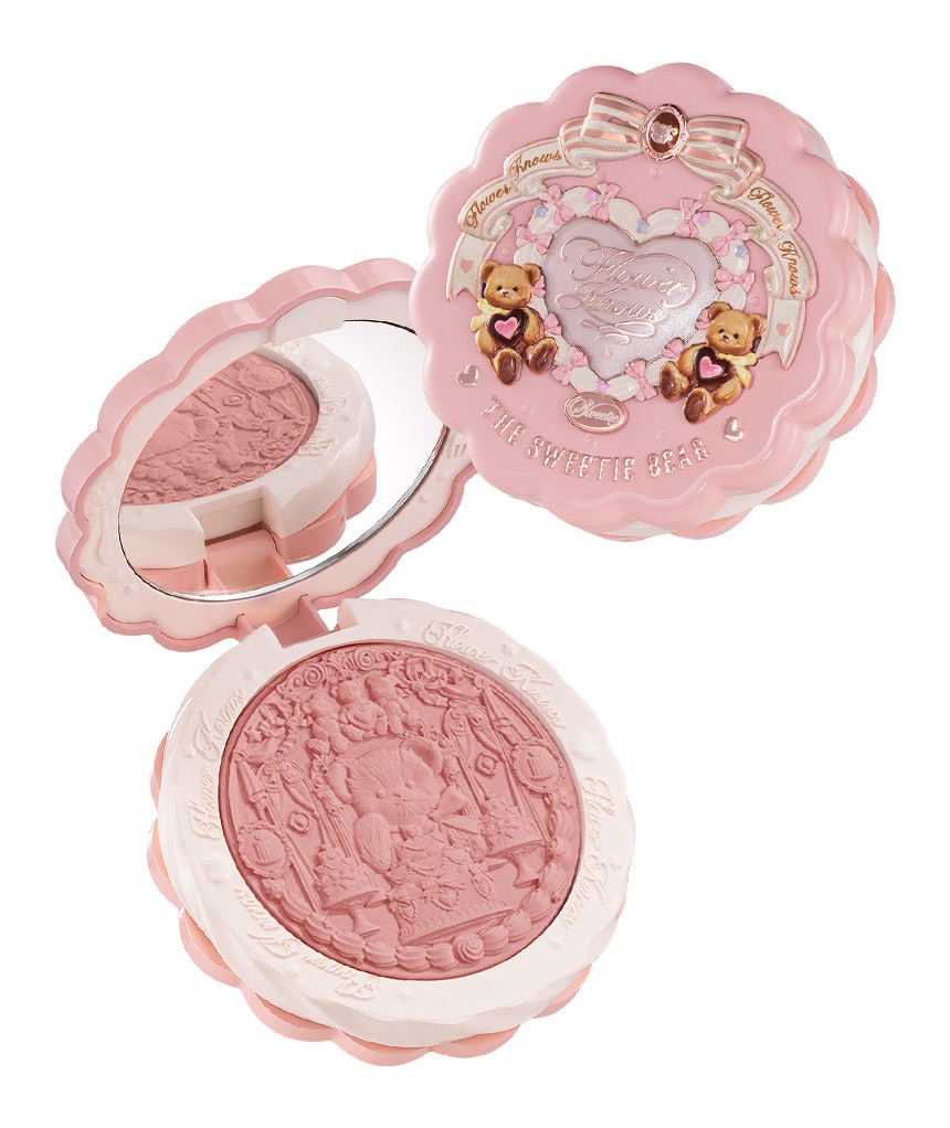 Flower Knows The Sweetie Bear Silk Satin Blush