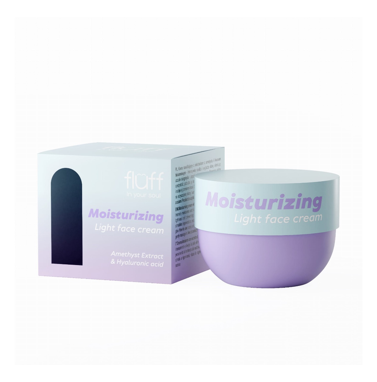 Fluff Cosmetics Moisturizing Cream With Amethyst And Hyaluronic Acid
