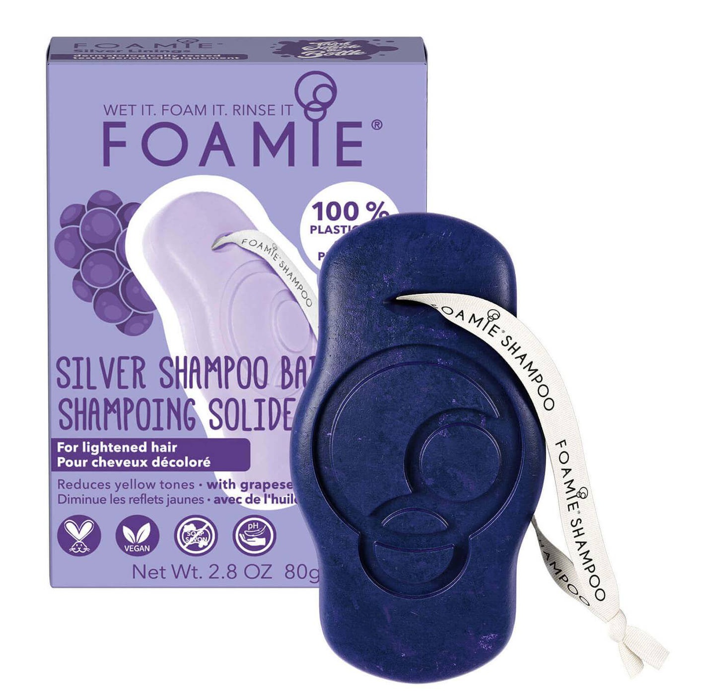 Foamie Silver Shampoo Bar For Blonde Hair