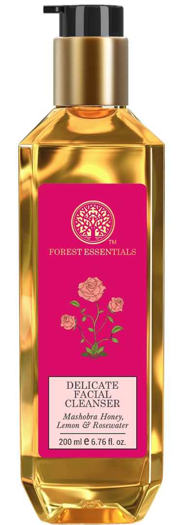 Forest Essentials Delicate Facial Cleanser Mashobra Honey, Lemon & Rosewater