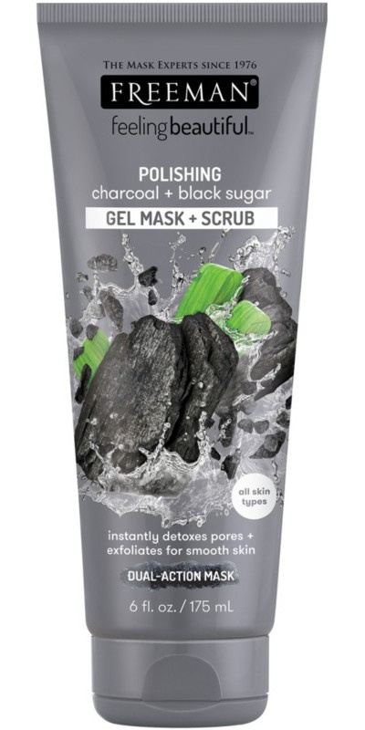 Freeman Charcoal & Black Sugar Gel Mask & Scrub