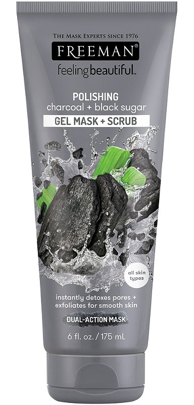 Freeman Polishing Charcoal + Black Sugar Gel Mask + Scrub