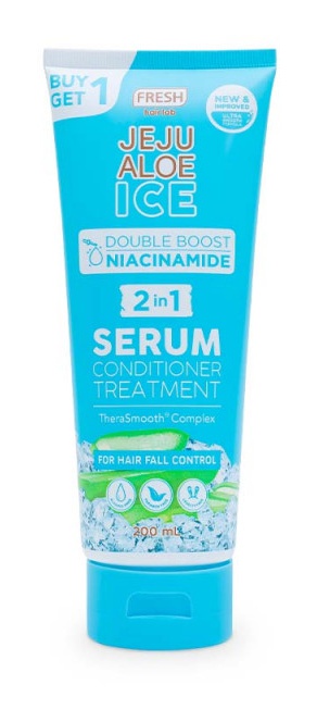 Fresh Hairlab Jeju Aloe Ice Double Boost Niacinamide 2 In 1 Serum Conditioner Treatment