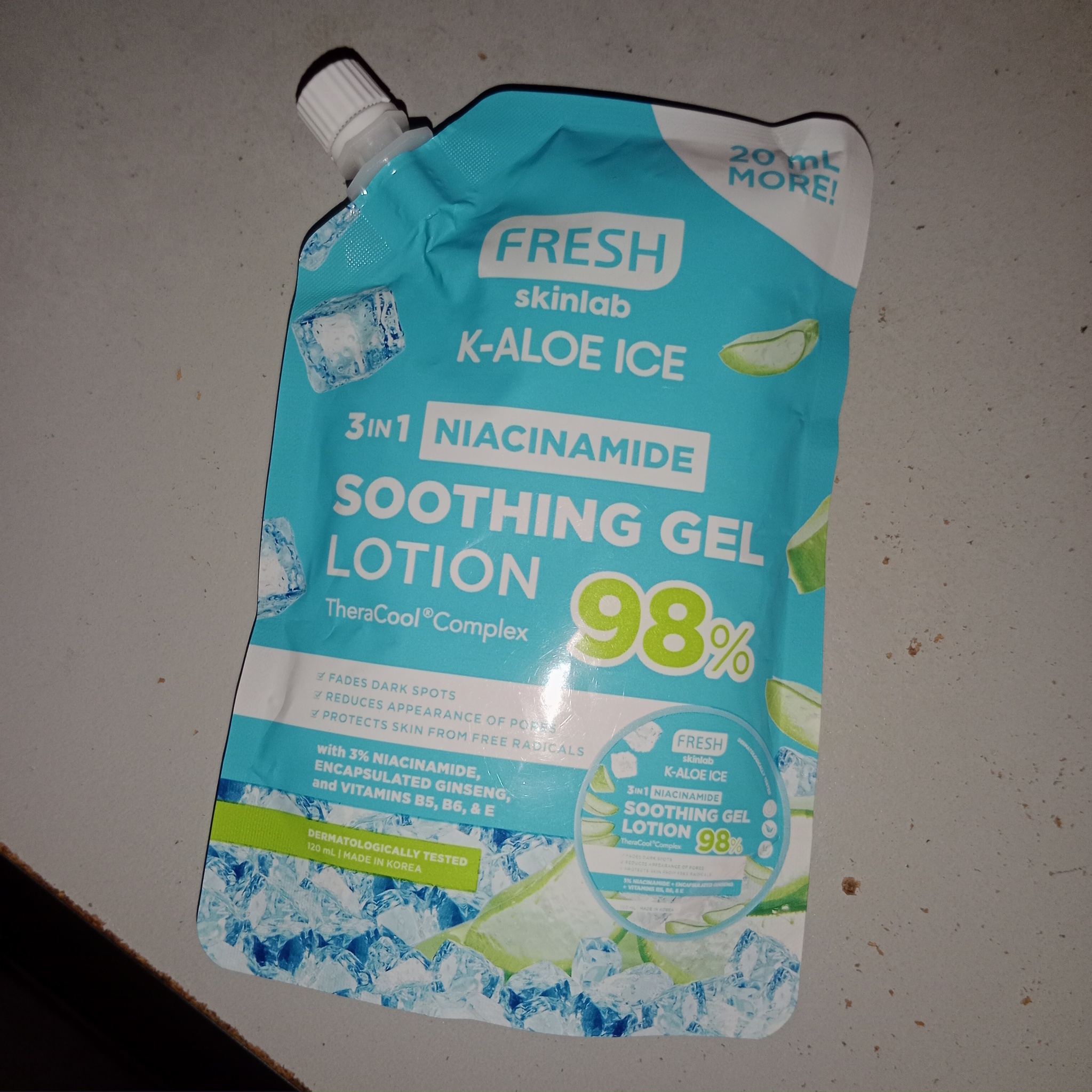 Fresh Skinlab 3 In 1 Niacinamide Soothing Gel Lotion