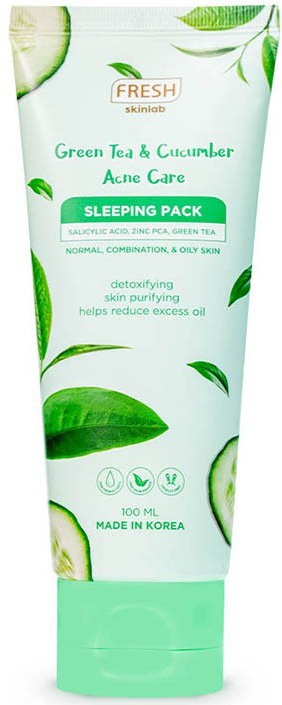 Fresh Skinlab Green Tea And Cucumber Acne Care Sleeping Pack