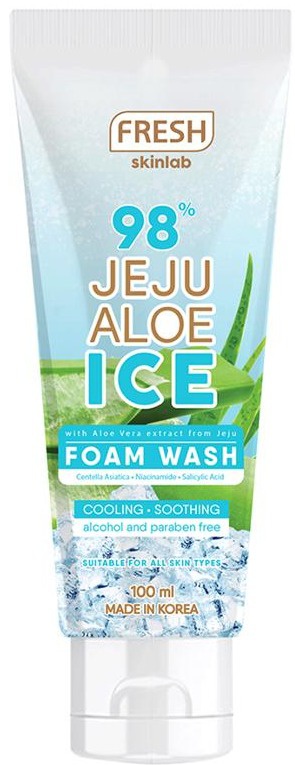 Fresh Skinlab Jeju Aloe Ice Foam Wash