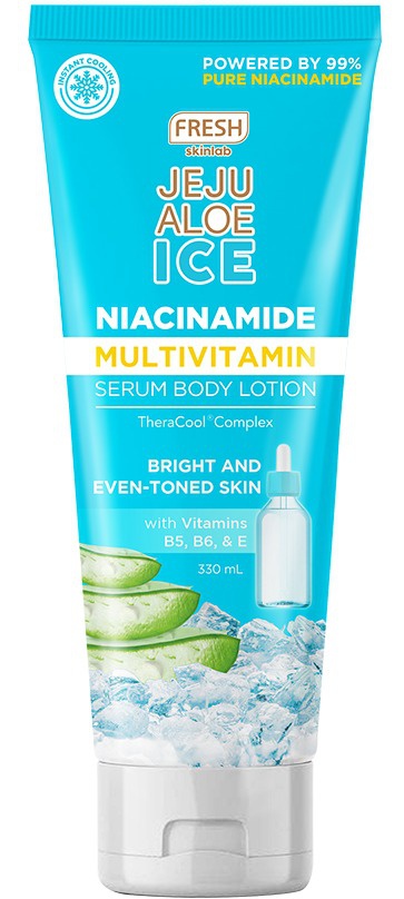 Fresh Skinlab Jeju Aloe Ice Niacinamide Multivitamin Serum Body Lotion