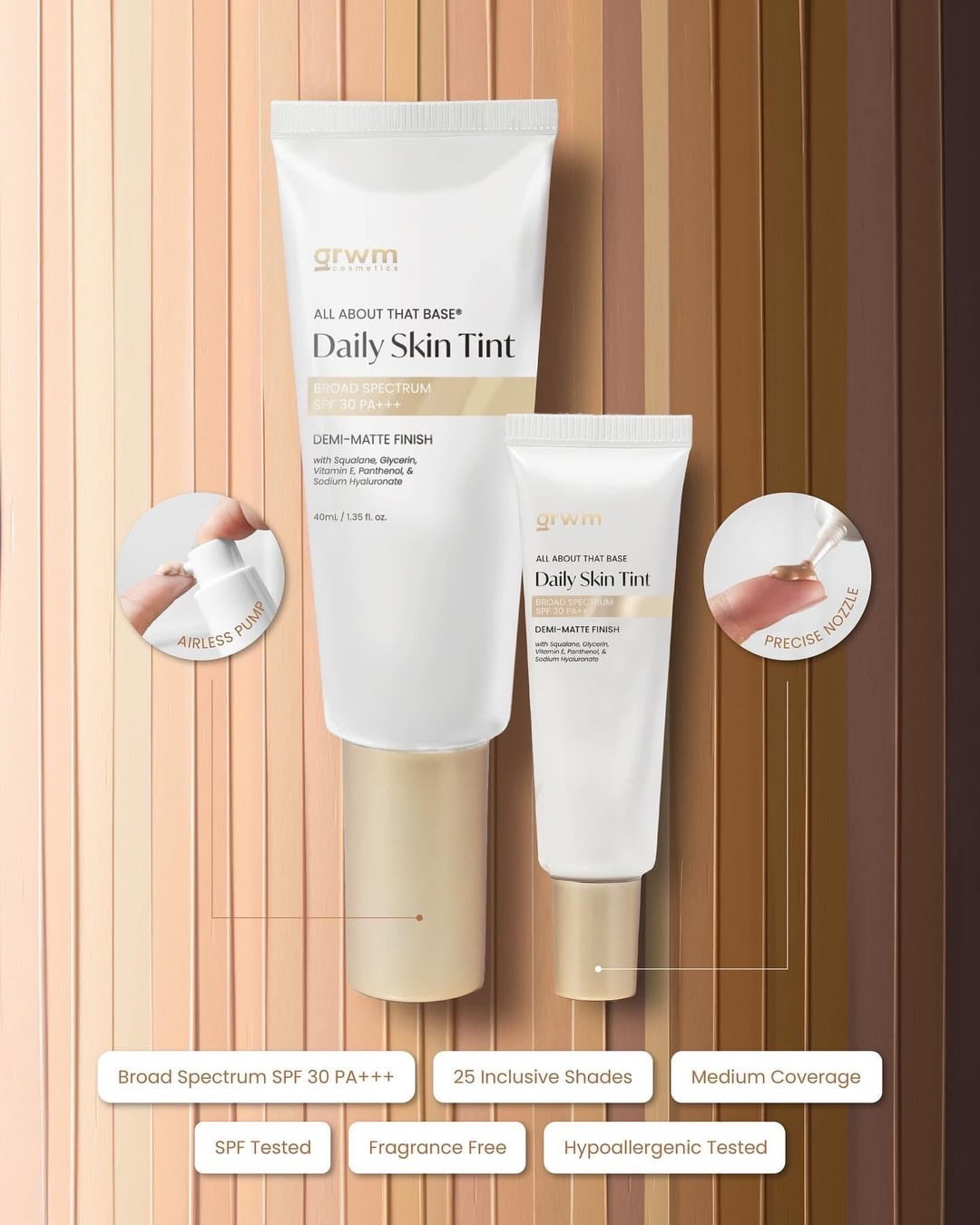 GRWM Cosmetics Daily Skin Tint Broad Spectrum SPF 30 Pa +++