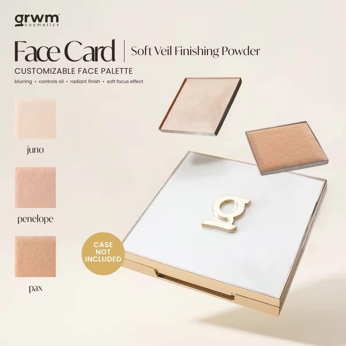 GRWM Cosmetics Face Card Soft Veil Finishing Powder