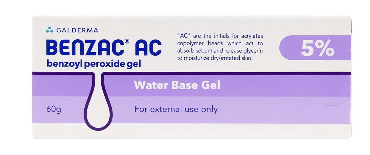 Galderma Benzac Ac Benzoyl Peroxide 5% Water Base Gel