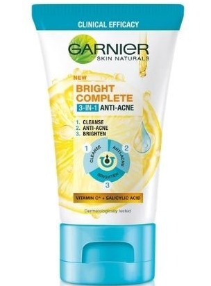 Garnier Bright Complete 3-in-1 Anti Acne Cleanser