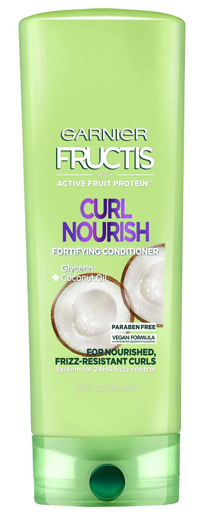 Garnier Fructis Curl Nourish Paraben-Free Conditioner Infused With Coconut Oil And Glycerin