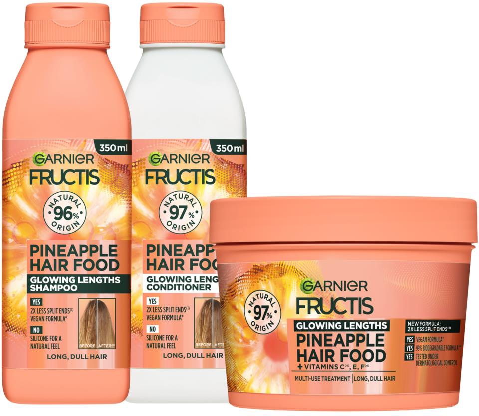 Garnier Hair Food Fructis Glowing Lengths Pineapple Hair Food