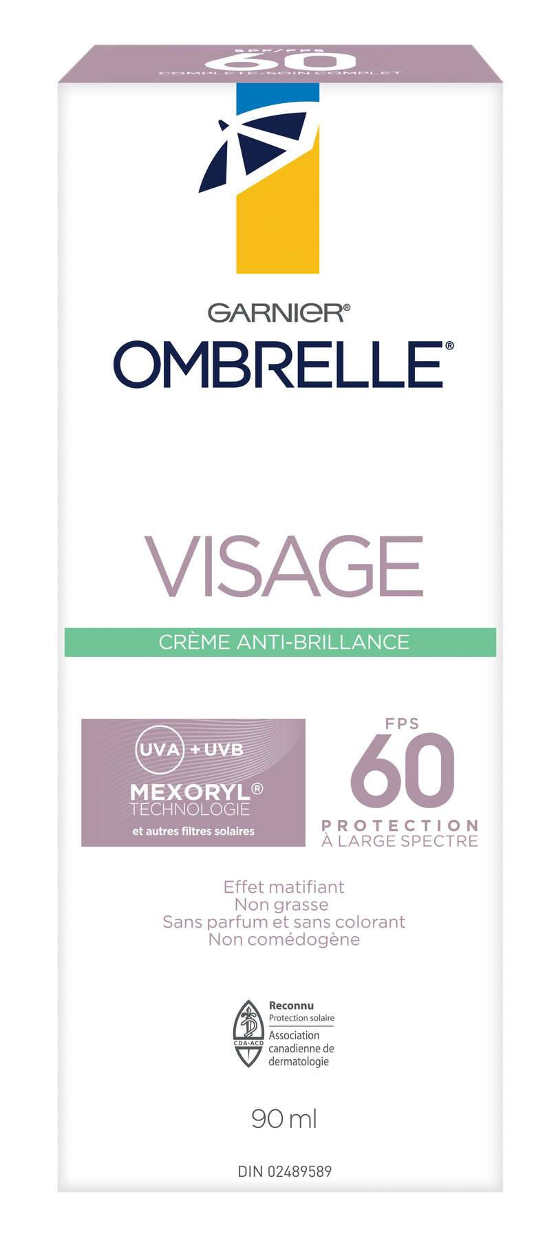 Garnier Ombrelle Anti-Shine Face Cream Spf 60