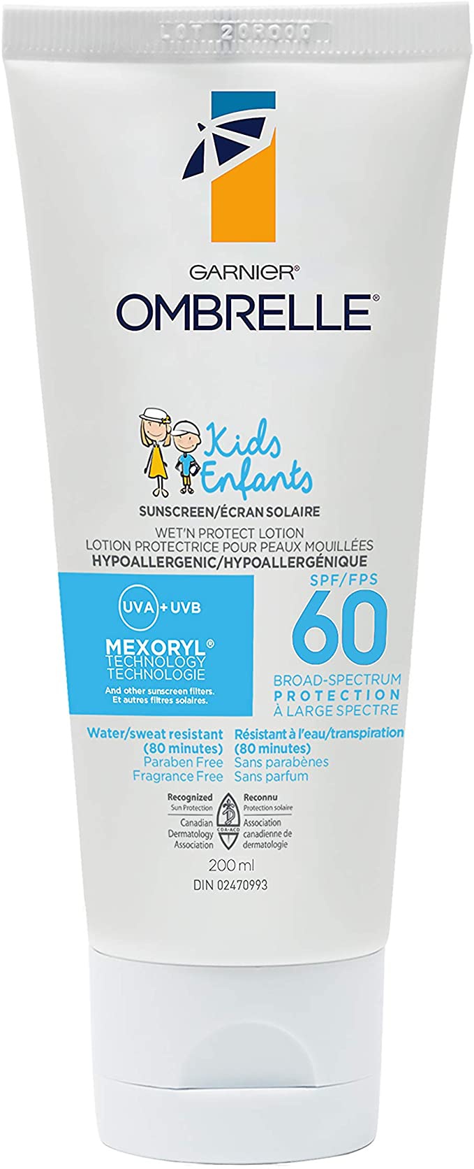 Garnier Ombrelle Kids Sunscreen Lotion Wet N' Protect