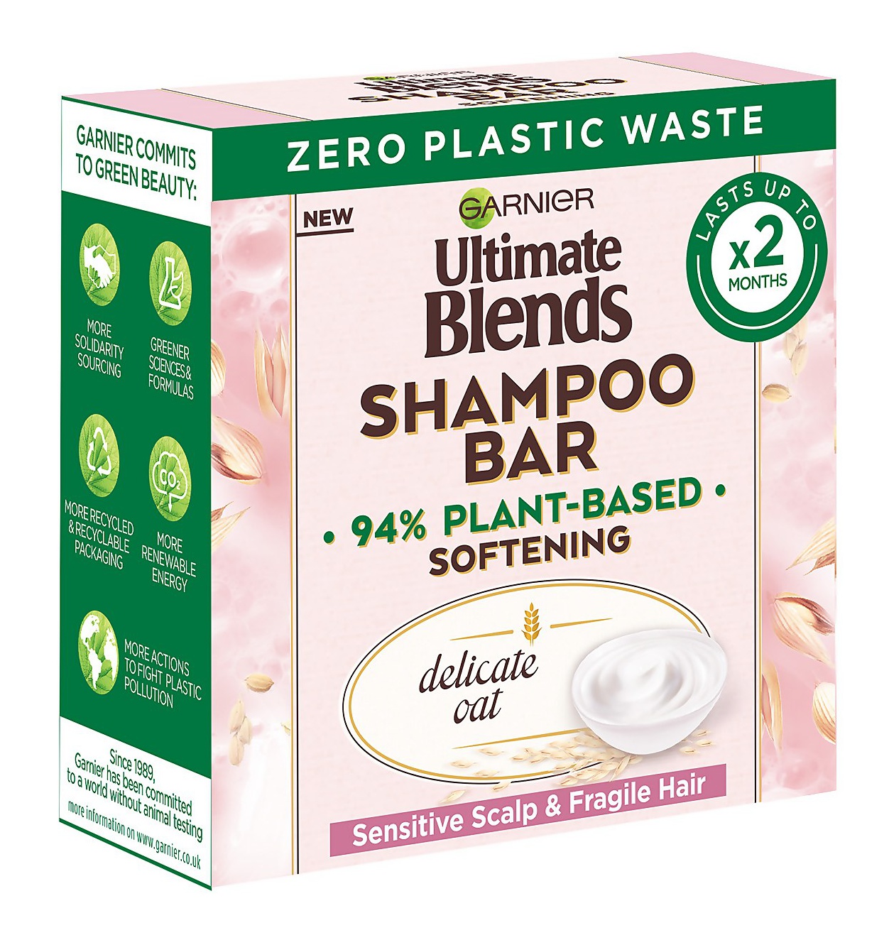 Garnier Ultimate Blends Sensitive Oat Shampoo Bar