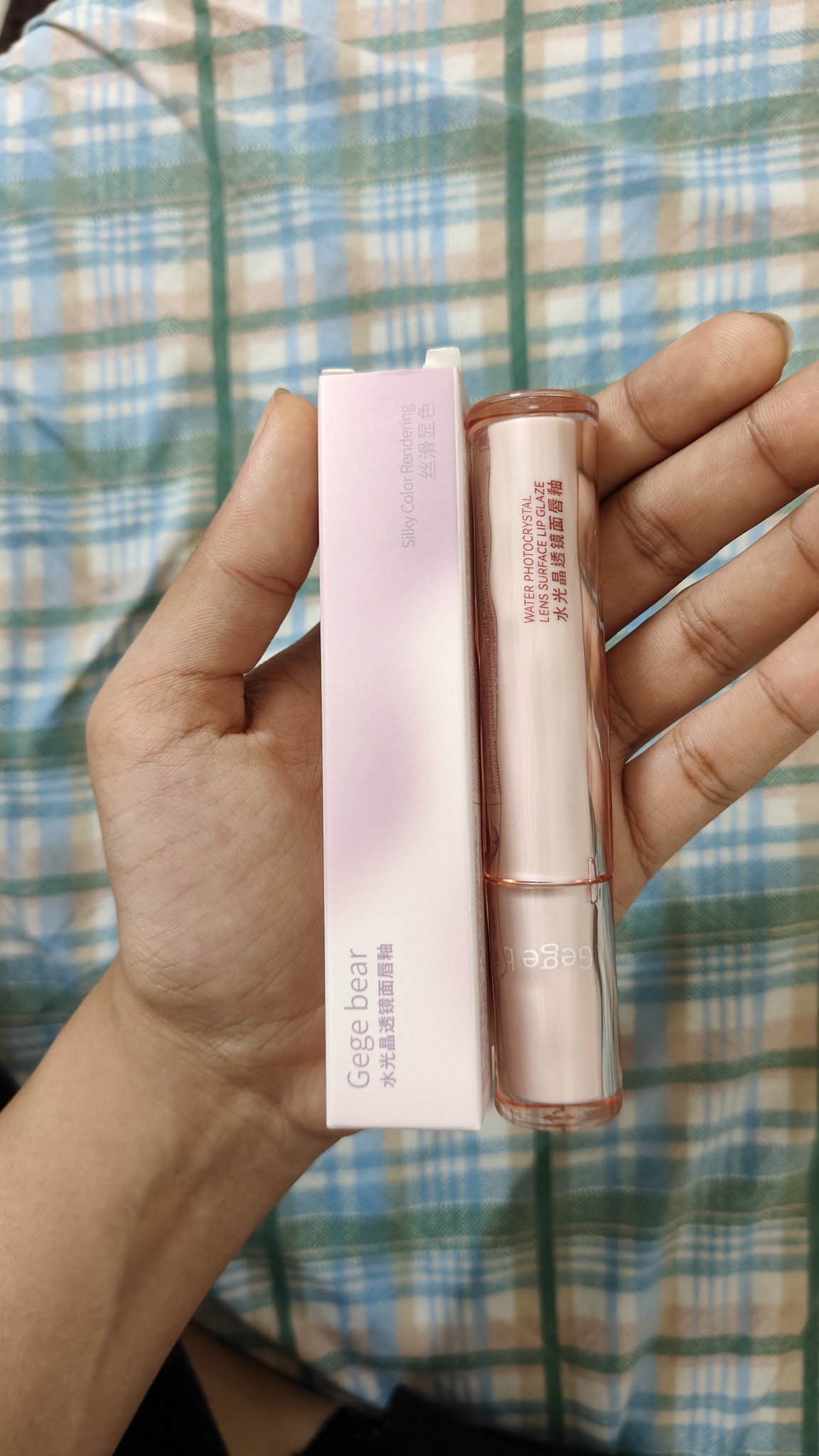 Gege Bear Water Photocrystal Lens Surface Lip Glaze #01