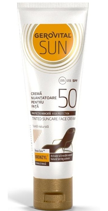 Gerovital Crema Nuantatoare SPF 50