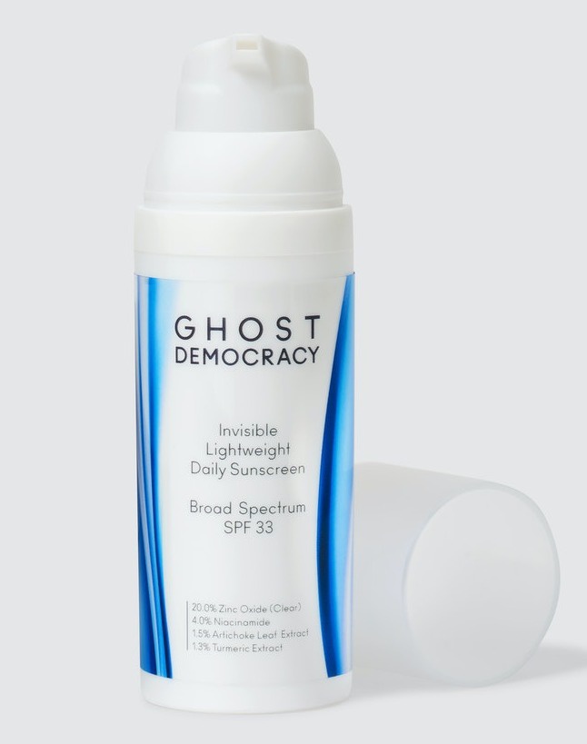 Ghost Democracy Invisible Lightweight Daily Face Sunscreen Spf33