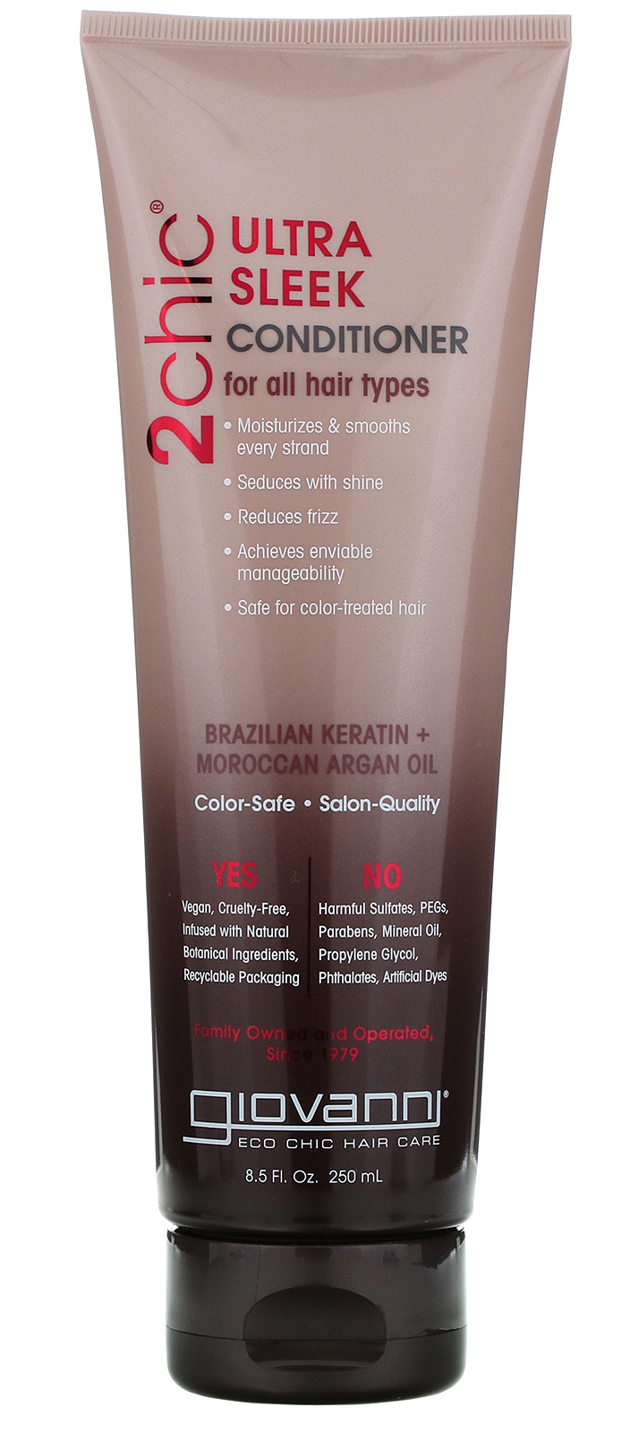 Giovanni 2Chic, Ultra-Sleek Shampoo, Brazilian Keratin & Argan Oil
