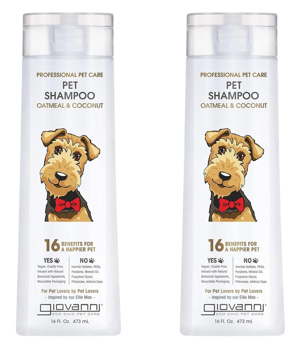 Giovanni Professional Pet Shampoo - Oatmeal & Coconut, Aloe Vera For All Dog Fur Types