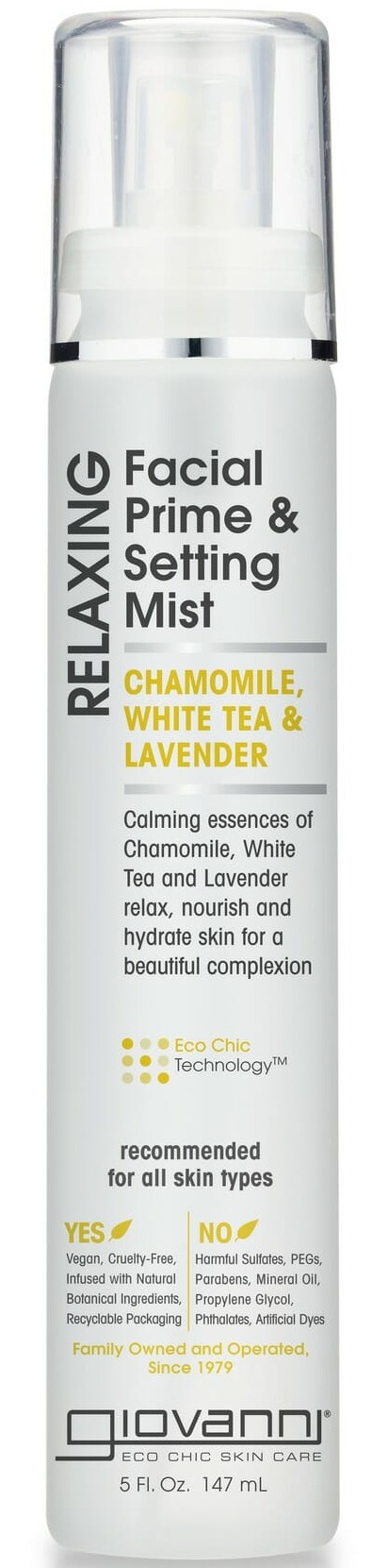 Giovanni Relaxing Facial Prime & Setting Mist