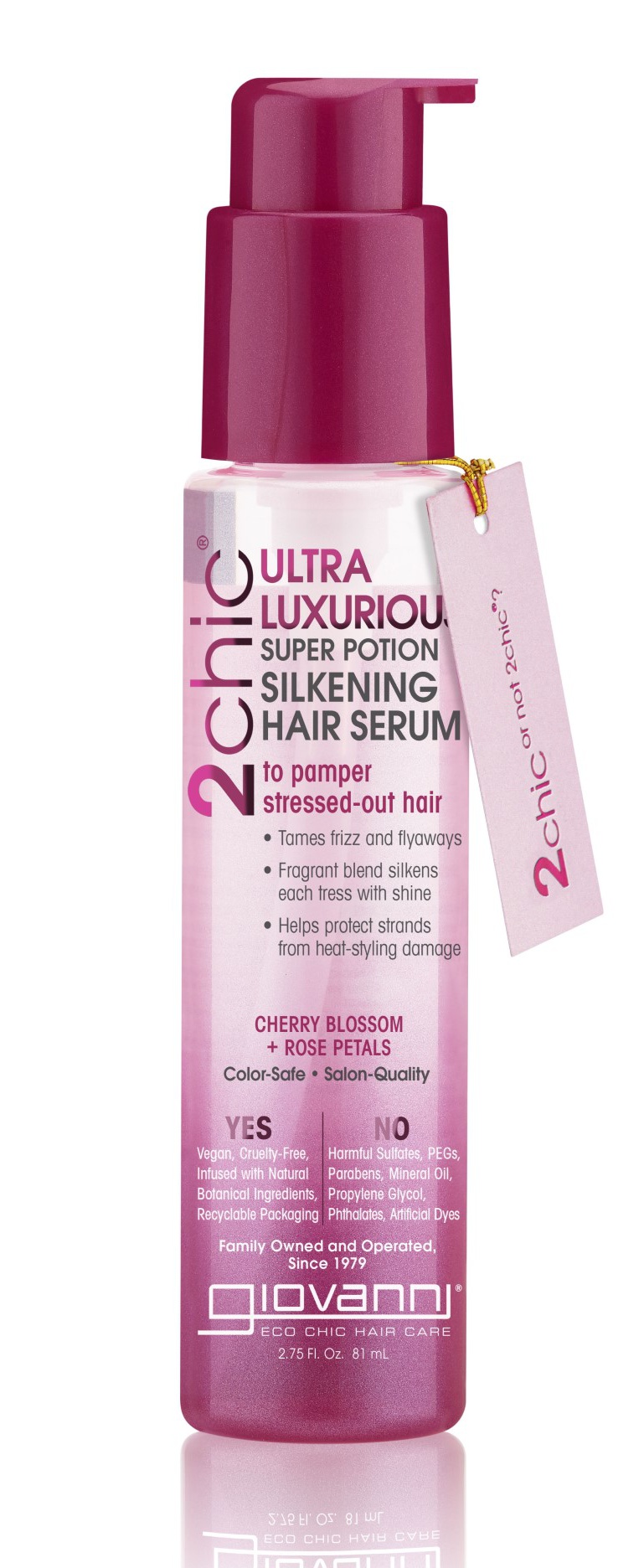 Giovanni Ultra-Luxurious Super Potion Silkening Hair Serum, Cherry Blossom & Rose Petals