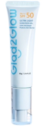 Glad2Glow Light Sunscreen Gel UV SPF50 Pa+++