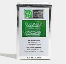 Global Beauty Care Cucumber Hydrogel Face Mask With Vitamins A,C,E