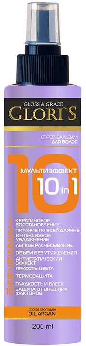 Gloris Спрей-бальзам Для Волос "мультиэффект 10 В 1" Keratin Recovery