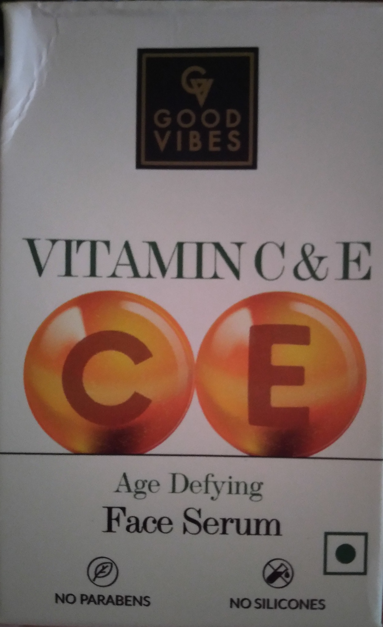 Good Vibes New Vitamin C And E Face Serum (White Box)