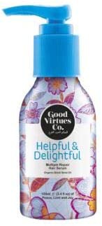 Good virtues co. Multiple Repair Hair Serum Organic Habbatus Sauda Oil