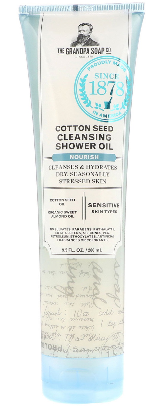 Grandpa's Cotton Seed Cleansing Shower Oil