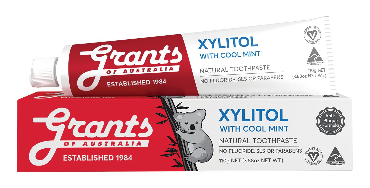Grants of Australia Natural Toothpaste - Xylitol With Cool Mint