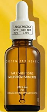 Green and beige Vitamin C