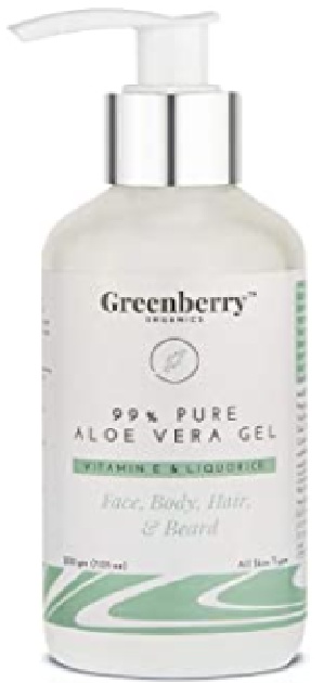 Greenberry Pure Aloe Vera Gel With Vitamin E And Liquorice