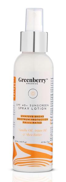 Greenberry Spf 40+ Sunscreen Spray Lotion Pa+++