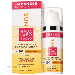 Hada Labo Tokyo Sun Moisturizing Face Cream Water Resistant SPF50