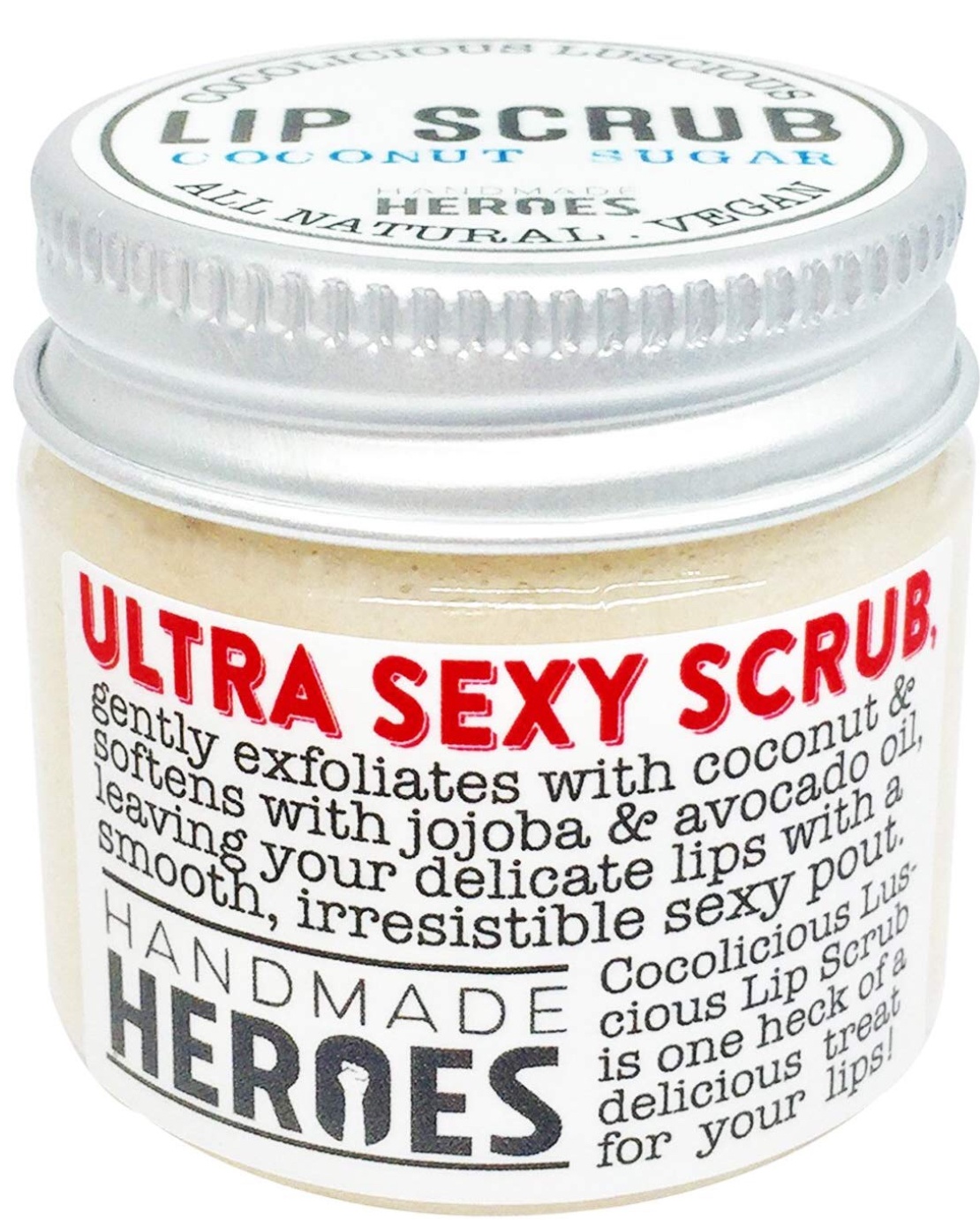 Handmade Heroes All Natural Vegan Coconut Lip Scrub