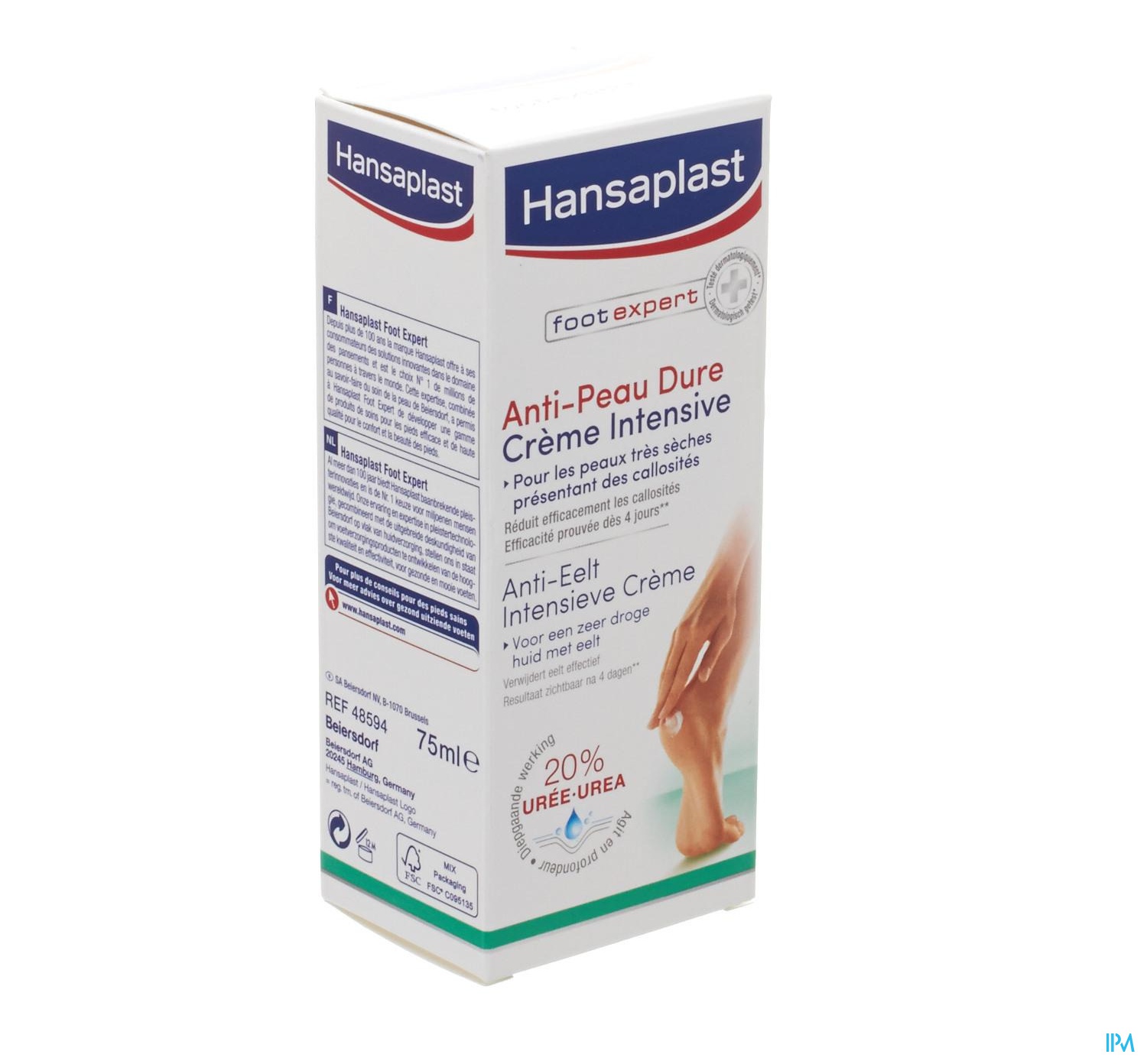 Hansaplast A/Eelt 20% Urea Intensieve Creme