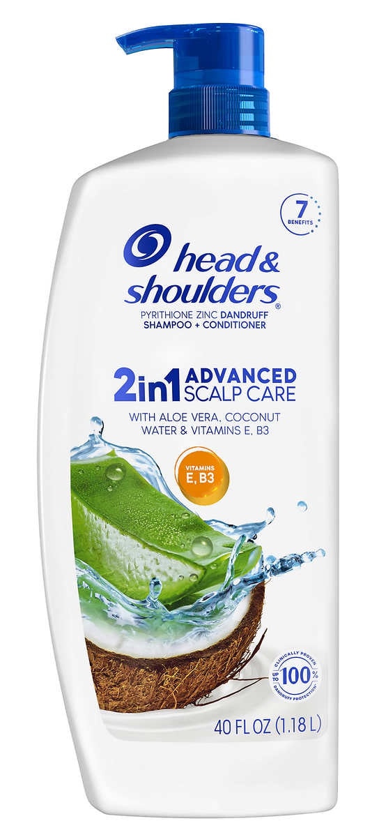 Head & Shoulders 2 In 1 Advanced Scalp Care With Aloe Vera, Coconut Water & Vitamins E, B3