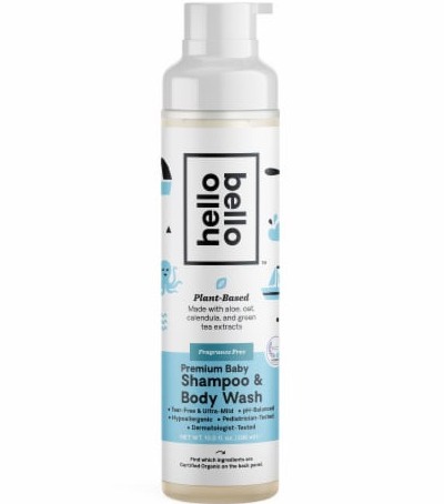 Hello Bello Fragrance Free Premium Baby Shampoo & Body Wash