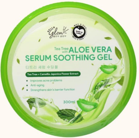 Hello Glow Tea Tree With Aloe Vera Serum Soothing Gel