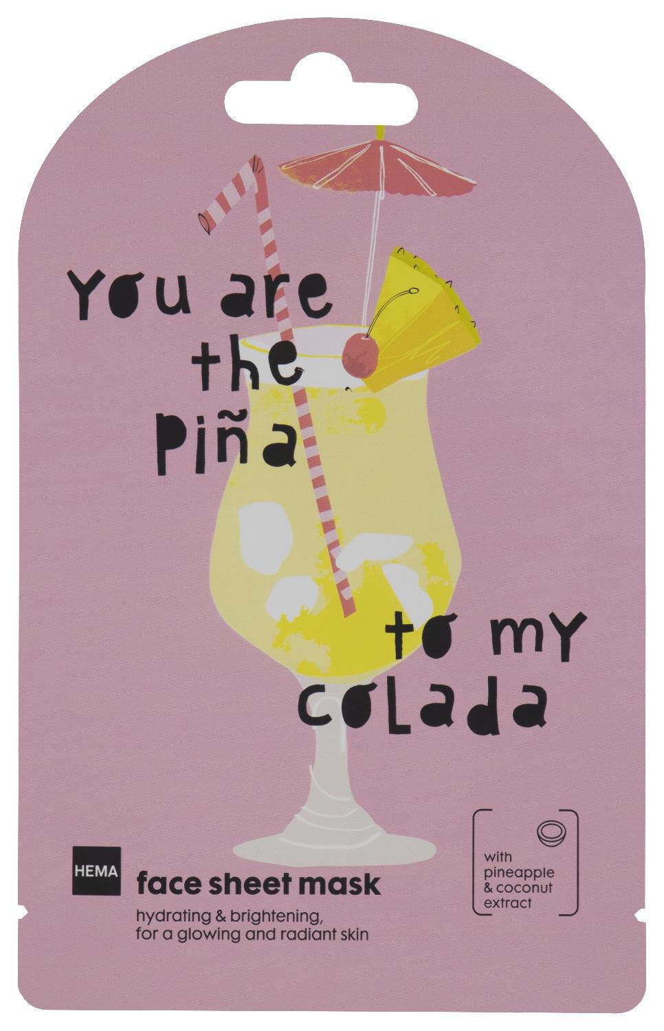 Hema Face sheet mask pina colada