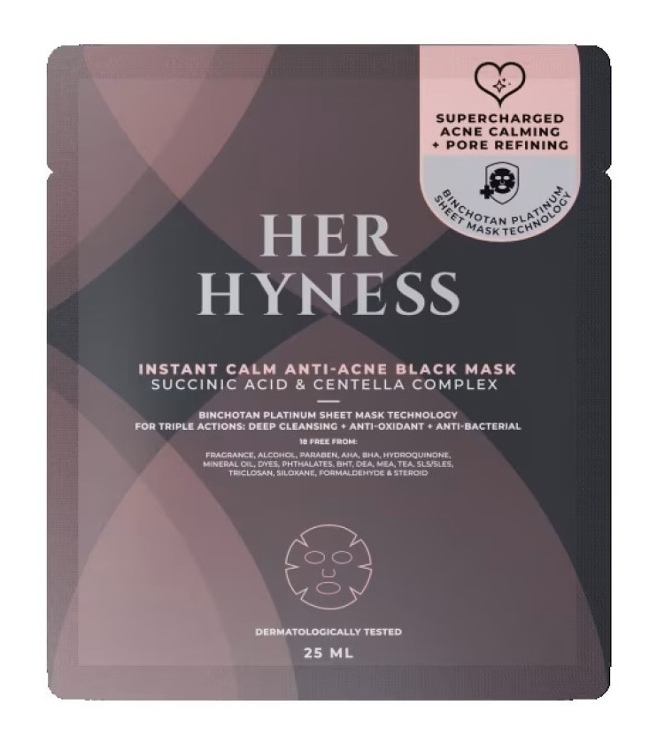 Her Hyness Instant Calm Anti-acne Black Mask