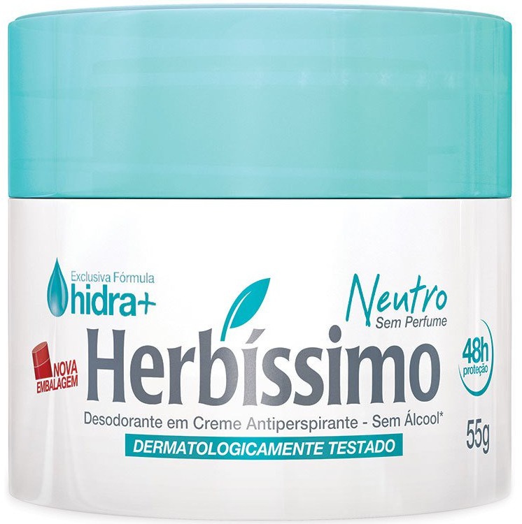 Herbíssimo Desodorante Creme Antitranspirante Neutro